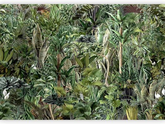 artgeist Wall Mural Leaves 154x110 in - XXL Peel and Stick Self-Adhesive Wallpaper Removable Large Sticker Foil Wall Decor Print Picture Image Design Plants Abstract Nature Botanical b-C-0858-a-a