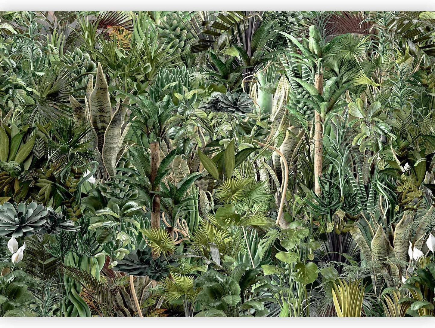 artgeist Wall Mural Leaves 157"x110"XXL Non-Woven Wallpaper Fleece Wall Decor Photo Print Picture Image Design Plants Abstract Nature Botanical b-C-0858-a-a