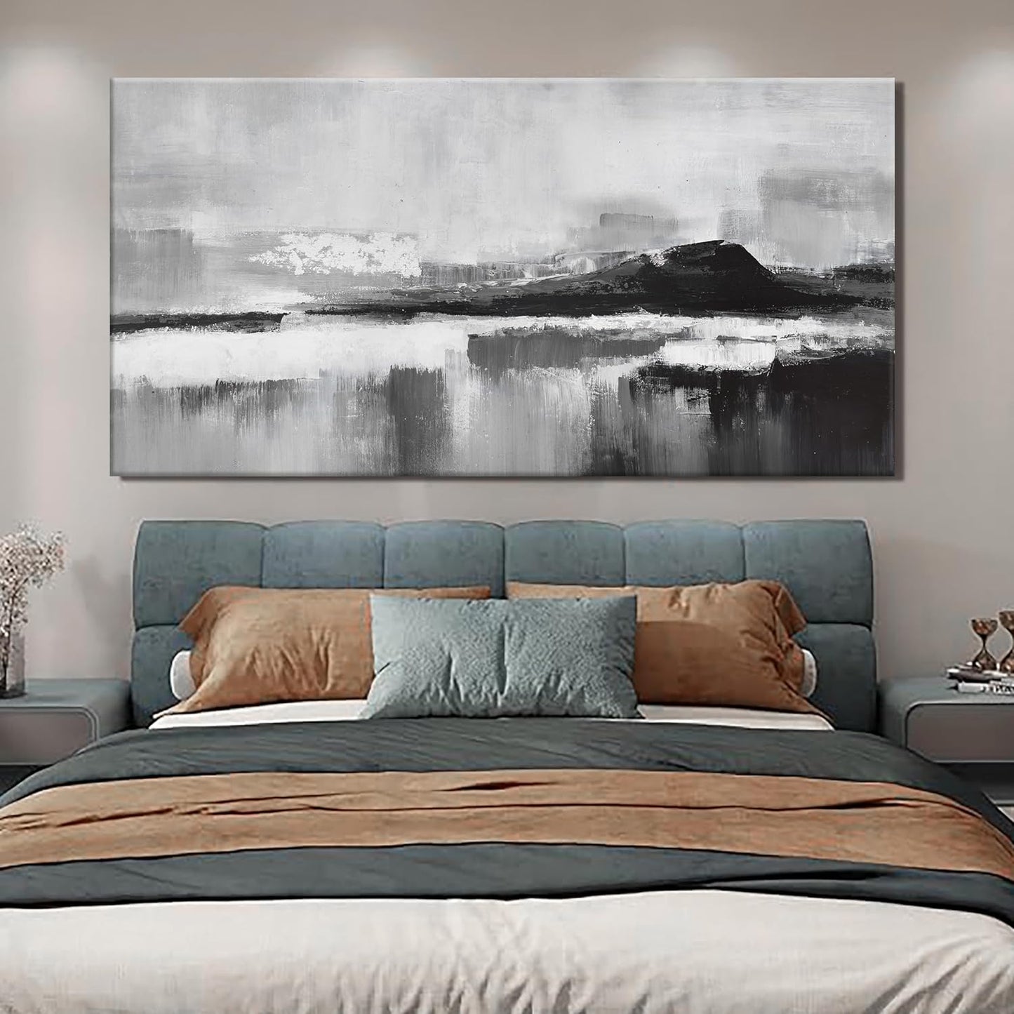 Abstract Wall Art Decor Large Home Decor Wall Art Prints Black and White Wall Decor Modern paintings Wall Decorations for Living Room Bedroom Kitchen Office 30"×60"