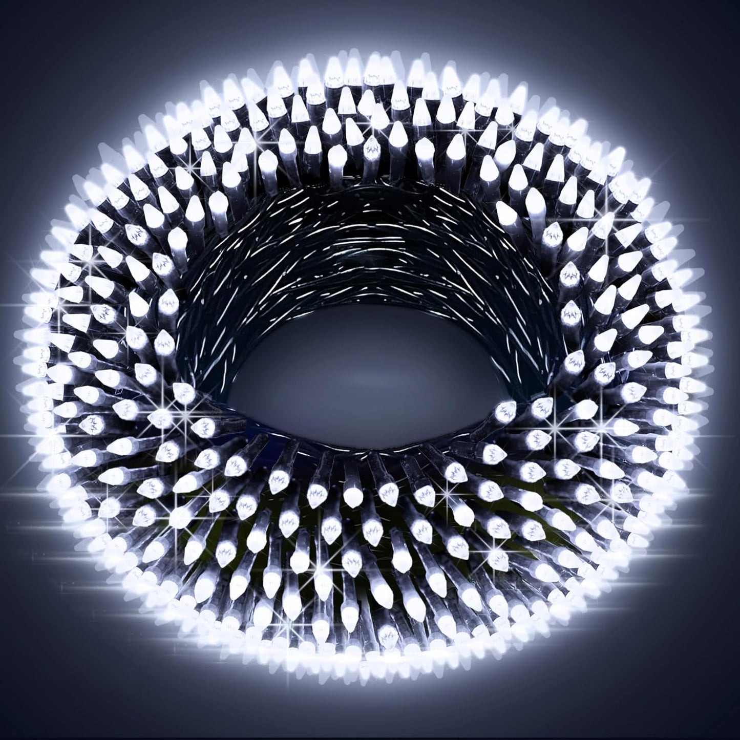 66FT Christmas Decorative Lights, Connectable 200 LED Green Wire Fairy String Lights Plug in, 8 Lighting Modes LED String Lights, for Indoor Outdoor Xmas Tree Wedding Party Decoration Cool White