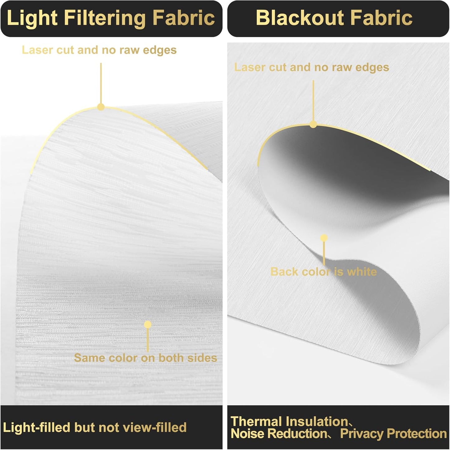 BERISSA Cordless Dual Roller Shades with Cassette Valance, Double Window Shades Blackout and Light Filtering, Day and Night for Home Office Door. Striped Jacquard White. 27 W x 64" H