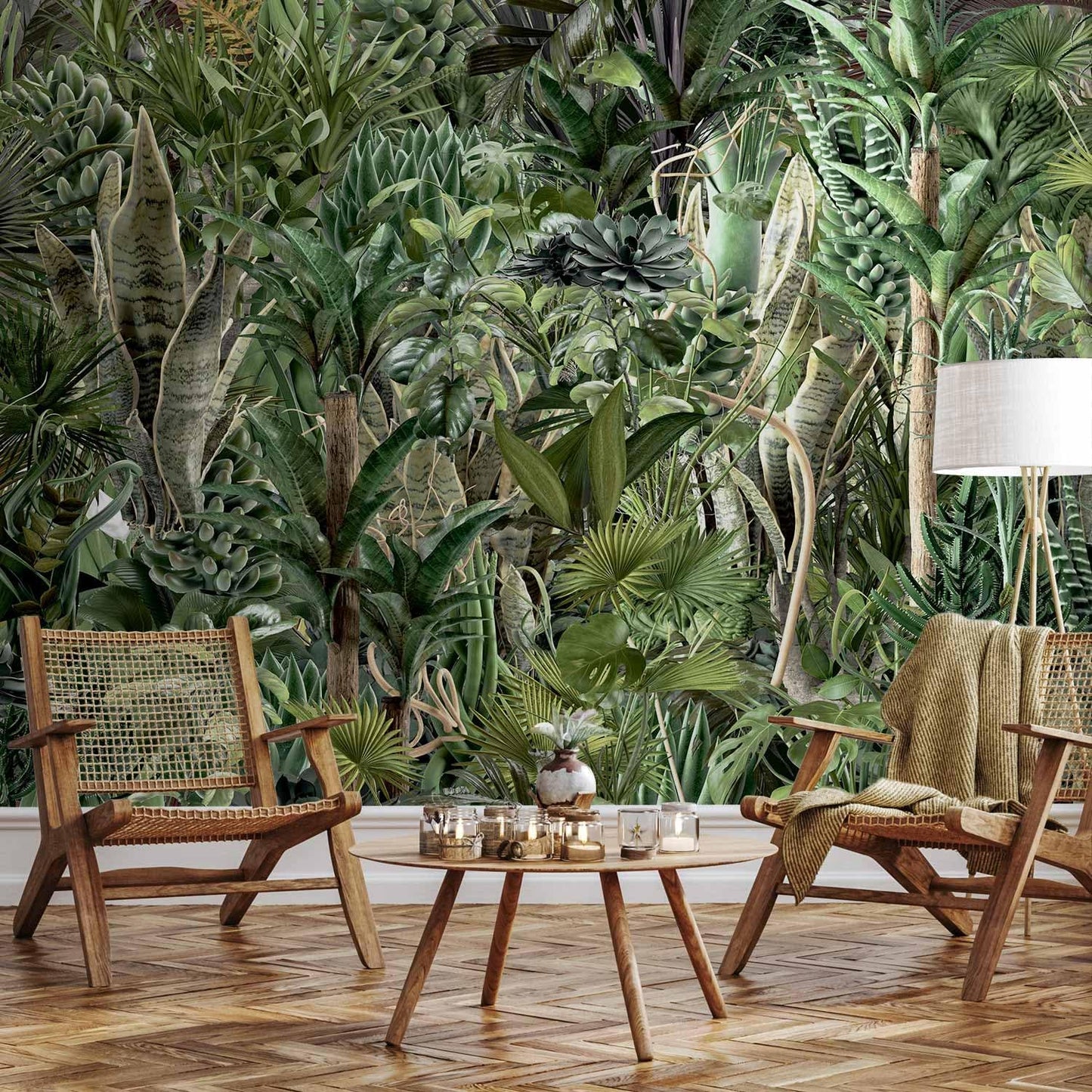 artgeist Premium Wall Mural Leaves 98x69 in - XXL Non-Woven Wallpaper Fleece Wall Decor Photo Print Picture Image Design Plants Abstract Nature Botanical b-C-0858-a-a