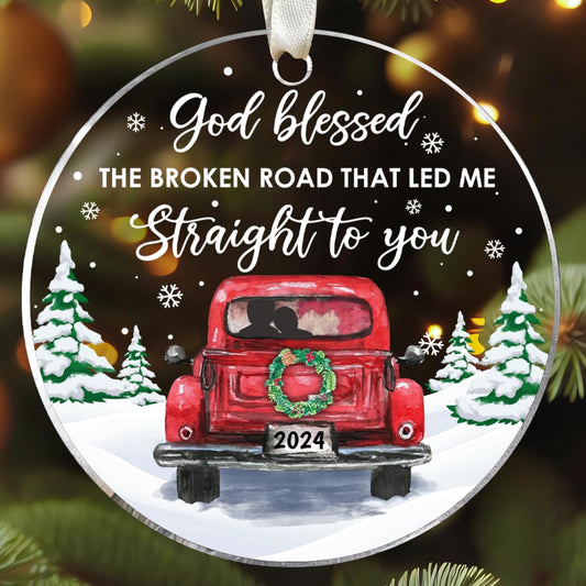 Couple Ornament - Couple Gifts - Gifts for Girlfriend, Boyfriend, Wife, Husband - Anniversary Ornaments for Him, Her - Acrylic Ornament 2024