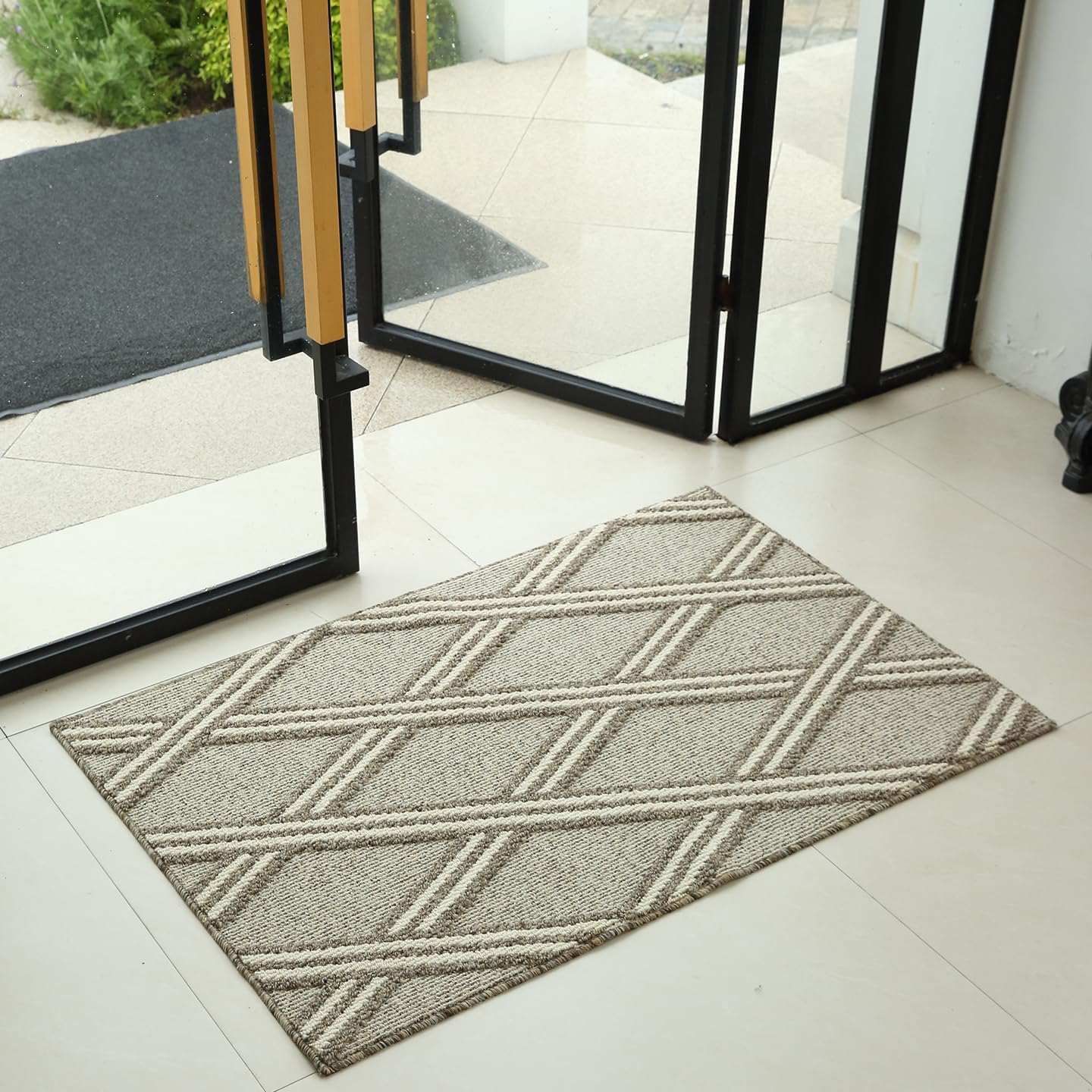 Door Mat Indoor Entrance, Large Welcome Mat Outdoor, Non Slip Front Door Mat Entryway(32X48)