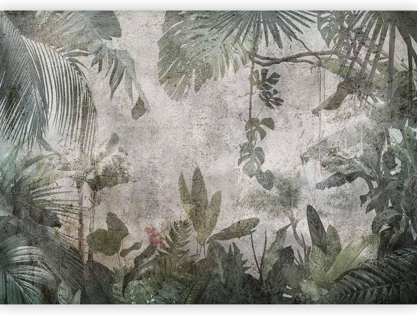 artgeist Wall Mural Tropical Leaves 96x69 in - XXL Peel and Stick Self-Adhesive Wallpaper Removable Large Sticker Foil Wall Decor Print Picture Image Design Jungle Nature Monstera b-C-0821-a-a