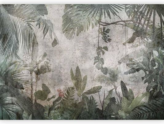 artgeist Wall Mural Tropical Leaves 96x69 in - XXL Peel and Stick Self-Adhesive Wallpaper Removable Large Sticker Foil Wall Decor Print Picture Image Design Jungle Nature Monstera b-C-0821-a-a