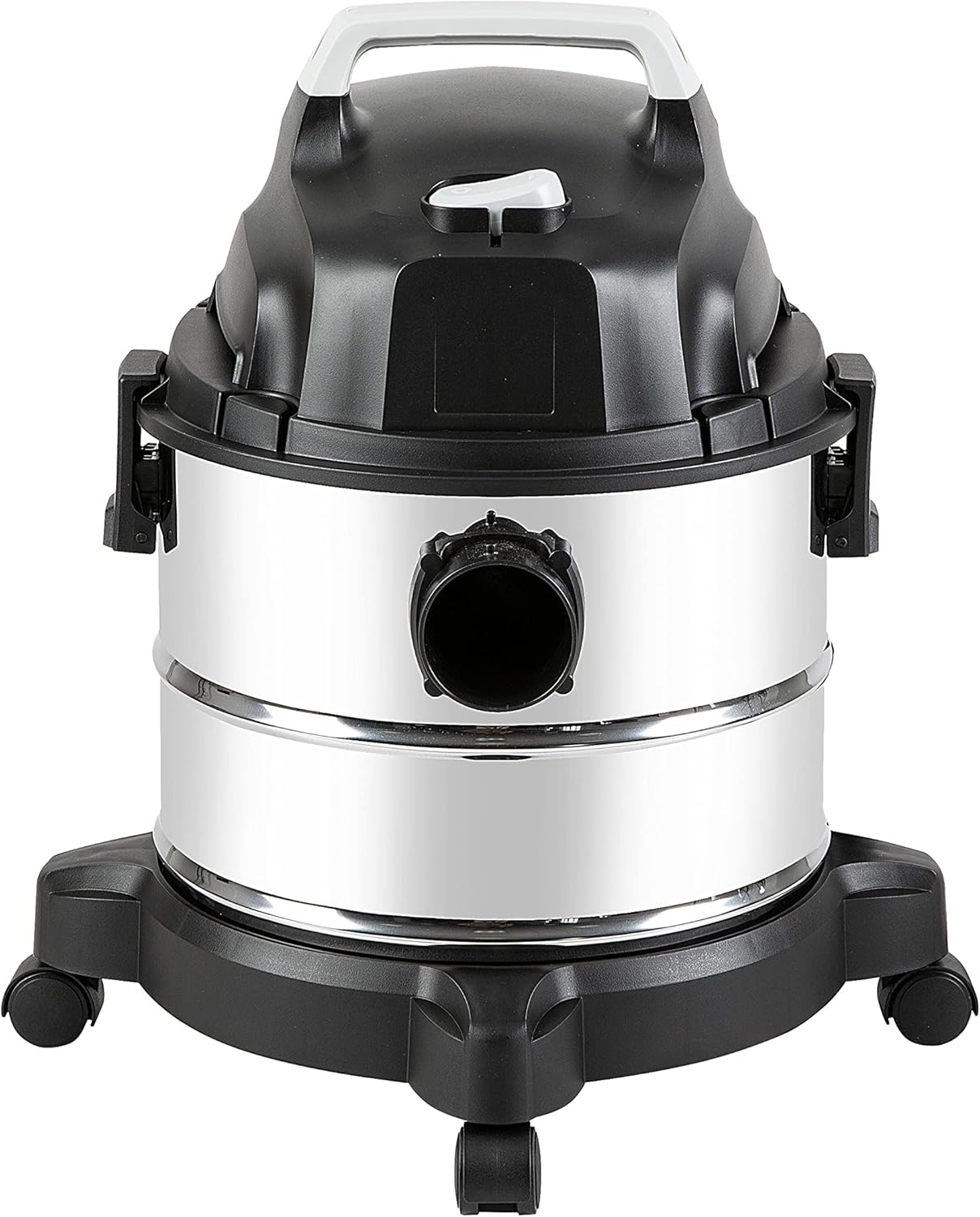 Amazon Basics Wet Dry Vacuum Cleaner, 4 gallon Shop, 3 HP Stainless Steel, Grey/Black