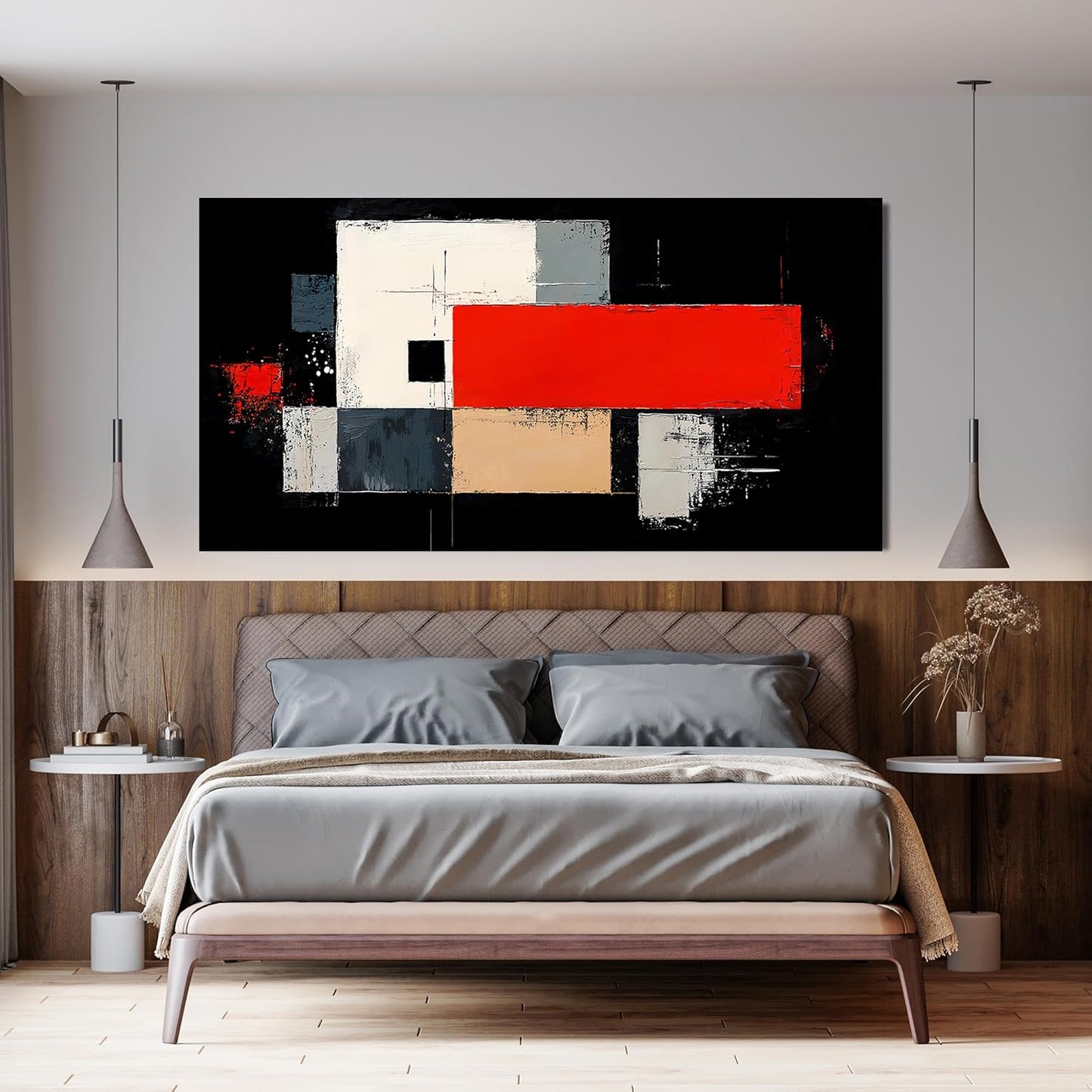 Abstract Wall Art Decor Large Modern Wall Art Decor Oversized Wall Art Pictures for Living Room Abstract Canvas Art Wall Decor Black and White Wall Art Prints Artwork for Walls Home Office Decor 29" X 58"