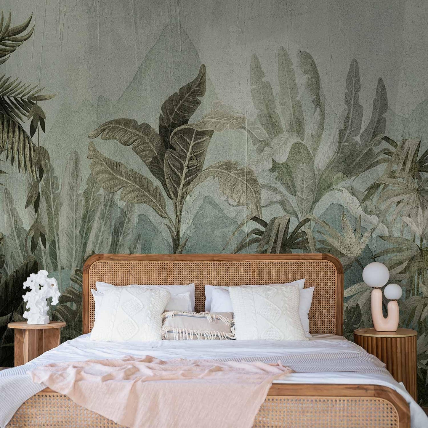 artgeist Premium Wall Mural Leaves 79x55 in - XXL Non-Woven Wallpaper Fleece Wall Decor Photo Print Picture Image Design Nature Botanical Plants Palm Abstract b-C-0854-a-a