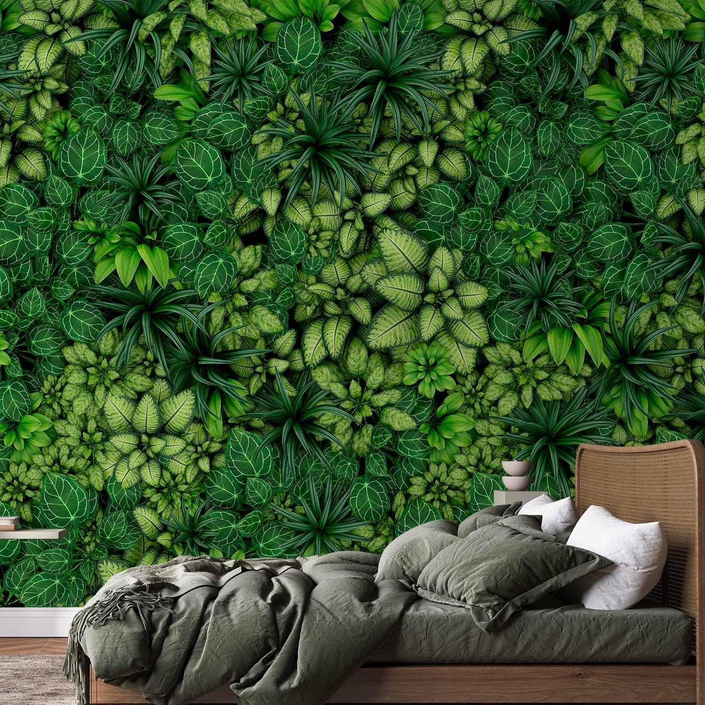 artgeist Wall Mural Plants 193x138 in - XXL Peel and Stick Self-Adhesive Wallpaper Removable Large Sticker Foil Wall Decor Print Picture Image Design Nature Botanics Tropical Leaves b-B-0601-a-a