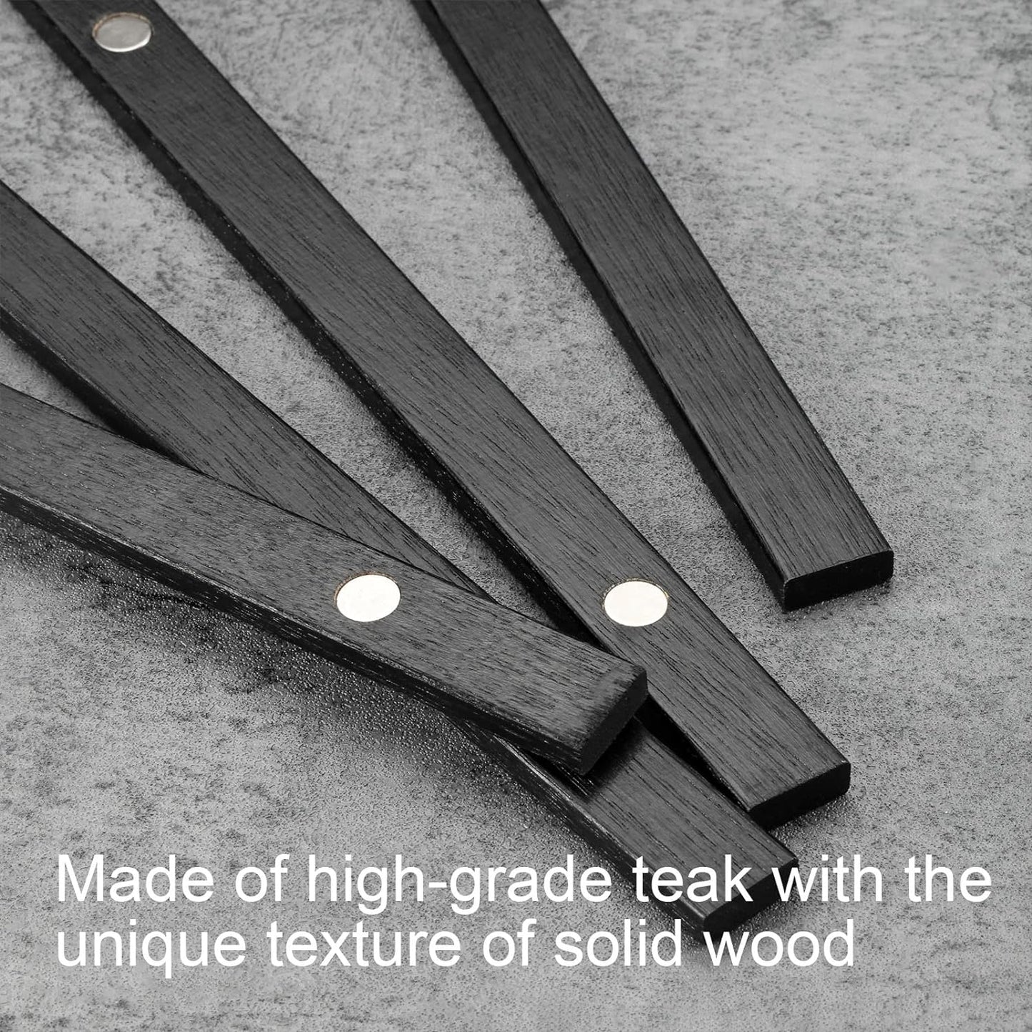 FALAMON Magnetic Poster Hanger Frame, 30x36 30x40 30x20 Teak Wood Magnet Poster Frame for Posters, Prints, Photos, Pictures, Maps, Scrolls, and Canvas Artwork(Black, 30")