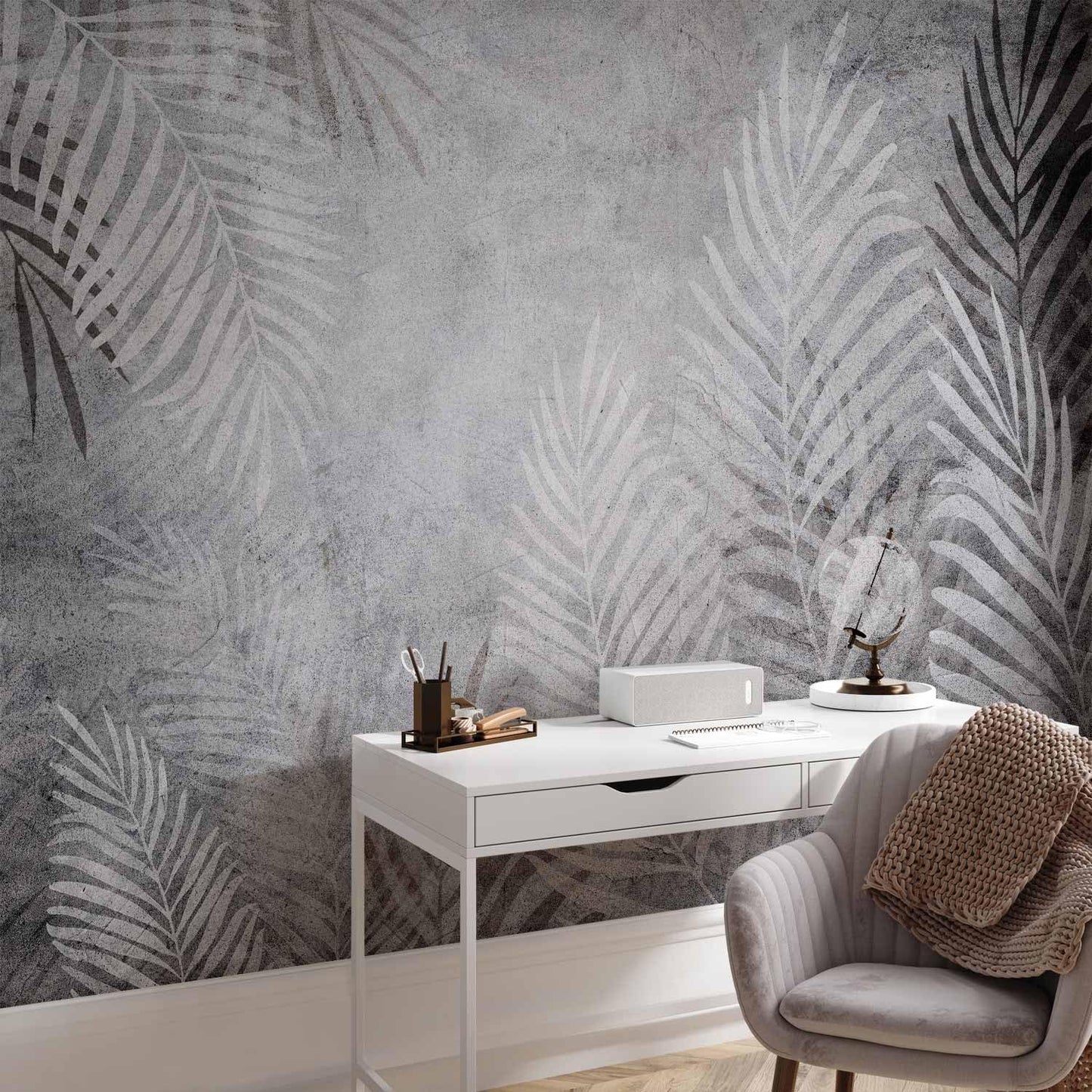 artgeist Premium Wall Mural Leaves 157"x110"XXL Non-Woven Wallpaper Fleece Wall Decor Photo Print Picture Image Design Palm Abstract Nature Botanical b-C-0855-a-a