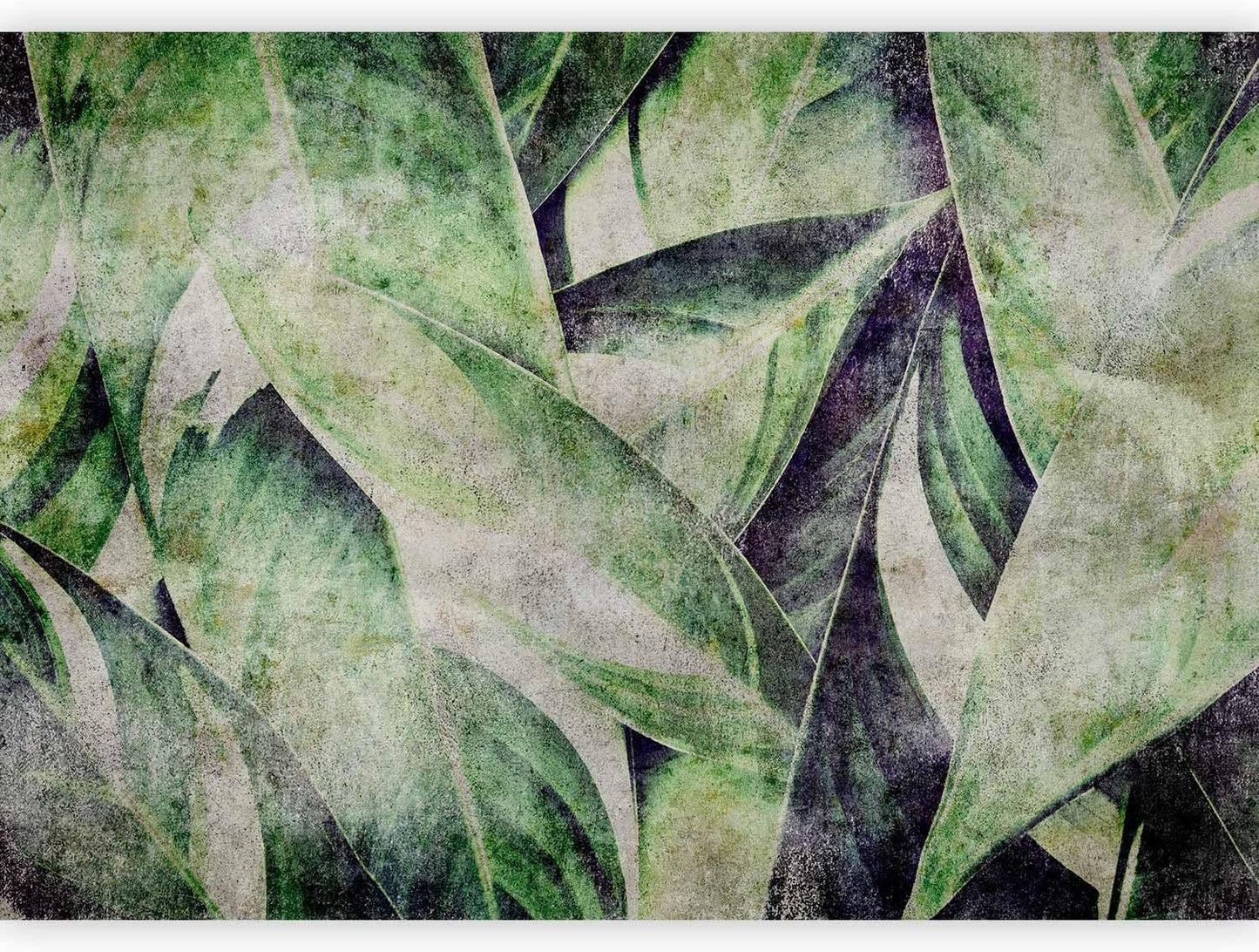 artgeist Wall Mural Tropical Leaves 154x110 in - XXL Peel and Stick Self-Adhesive Wallpaper Removable Large Sticker Foil Wall Decor Print Picture Image Design Jungle Nature Botanical b-C-0844-a-a