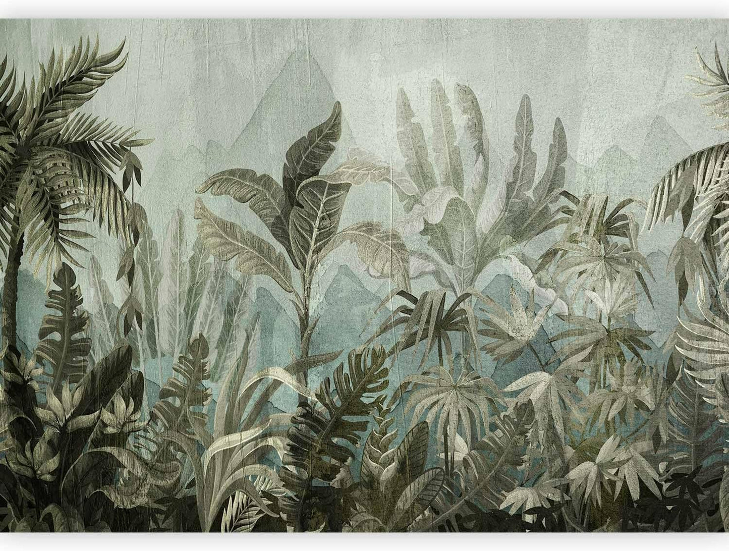 artgeist Wall Mural Leaves 157"x110"XXL Non-Woven Wallpaper Fleece Wall Decor Photo Print Picture Image Design Nature Botanical Plants Palm Abstract b-C-0854-a-a