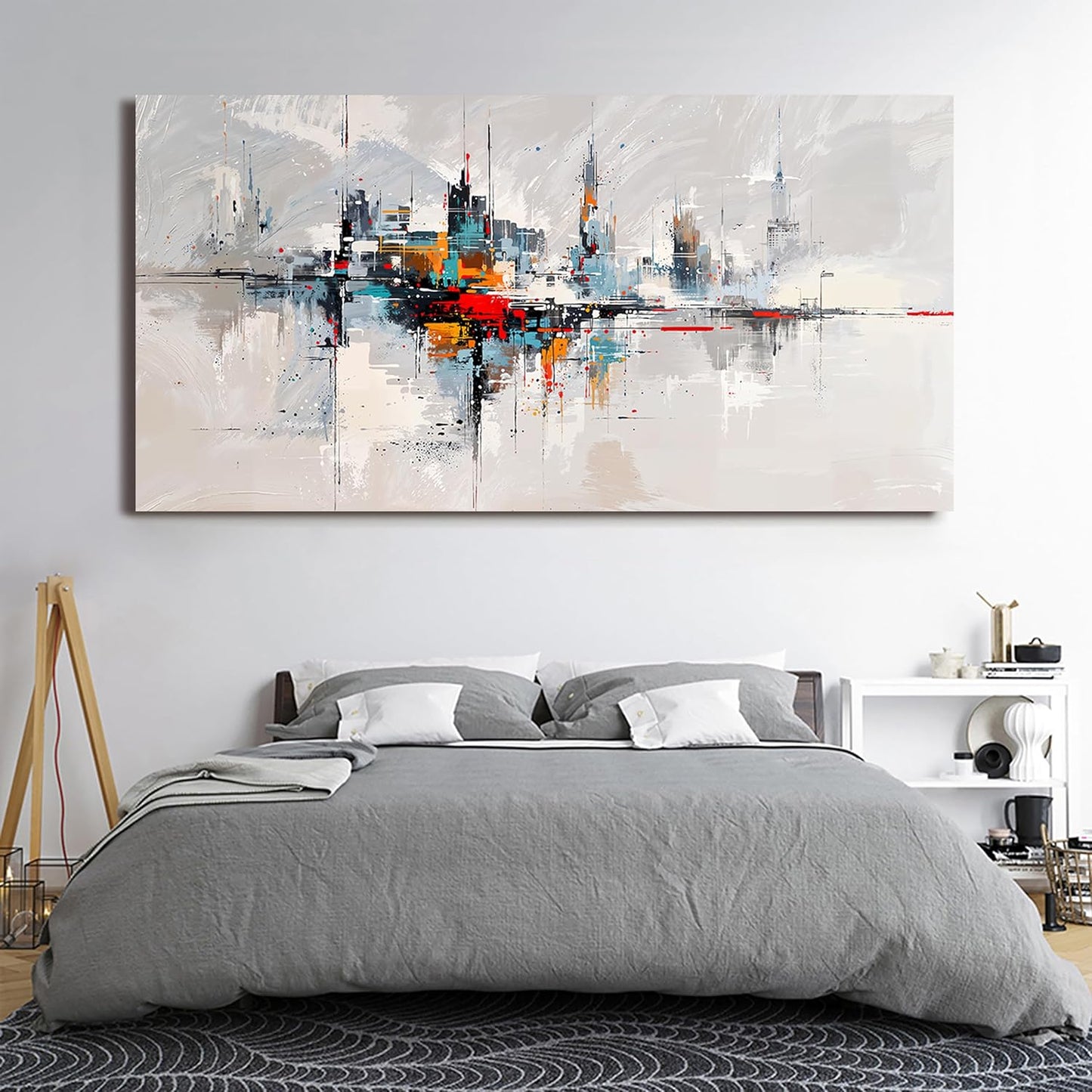 Abstract Wall Art Decor Wall Art Pictures for Living Room Abstract Canvas Art Wall Decor Modern Colorful Wall Art Prints Contemporary Large Wall Art Decorations Bedroom Office Decor 29" X 58"