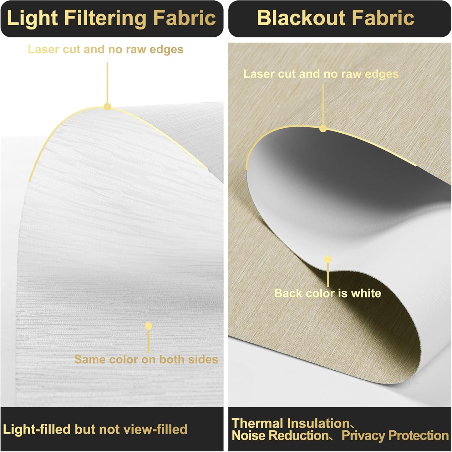 BERISSA Cordless Dual Roller Shades with Cassette Valance, Double Window Shades - Blackout and Light Filtering, Day and Night for Home Office Door. Beige and White. 30 W x 56" H