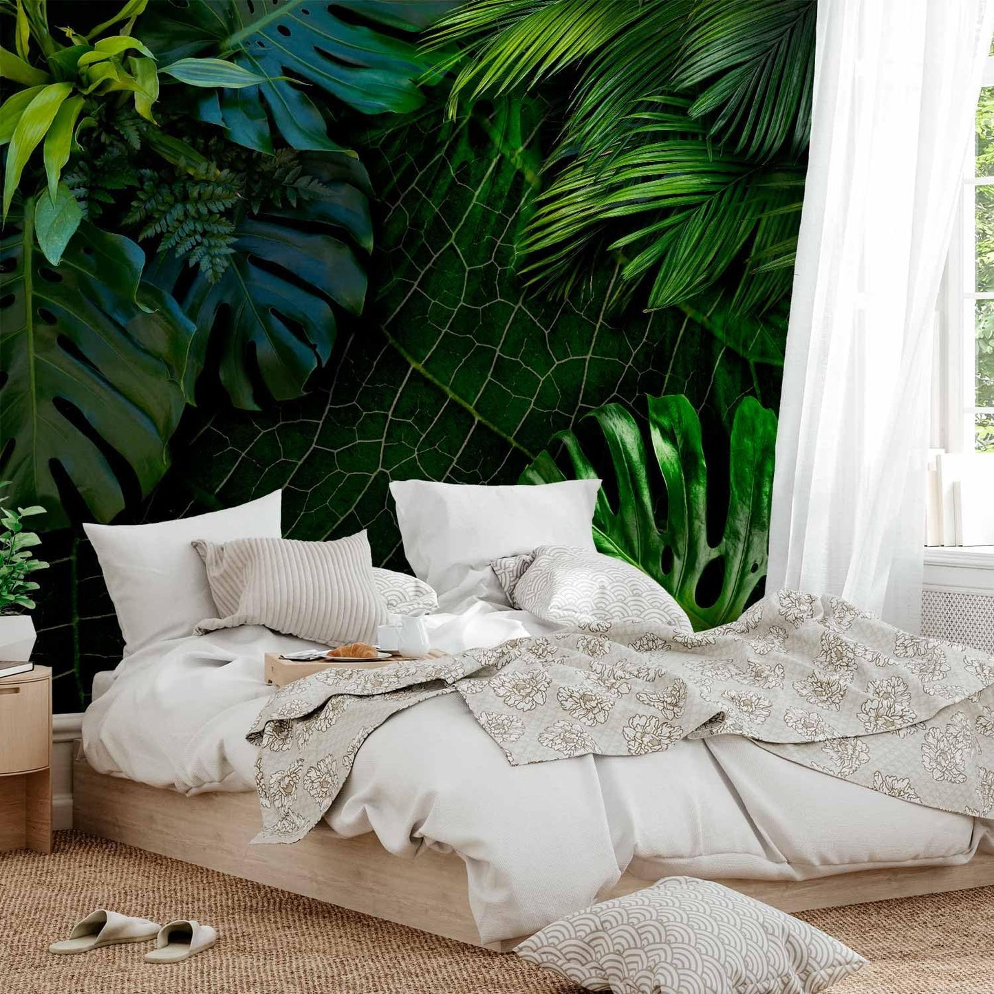artgeist Wall Mural Tropical 79"x55" XXL Peel and Stick Self-Adhesive Wallpaper Removable Large Sticker Foil Wall Decor Print Picture Image Design