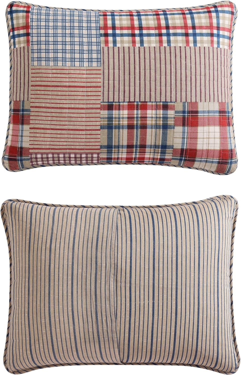 Eddie Bauer - King Quilt Set, Reversible Cotton Bedding with Matching Shams, Luxurious Bedding Set (Hawthorne Brown, King)