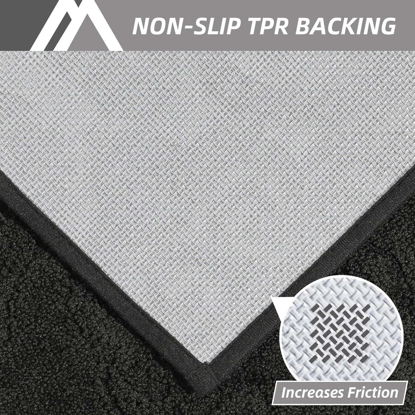 COSY HOMEER-Door-Mat-Non-Slip-Entryway-Rug 20”x32” Absorbent Welcome Mats Washable Dirt Trapper Door Mat Entrance Floor Mats for Front Back Doormats and Wet Shoes,Black