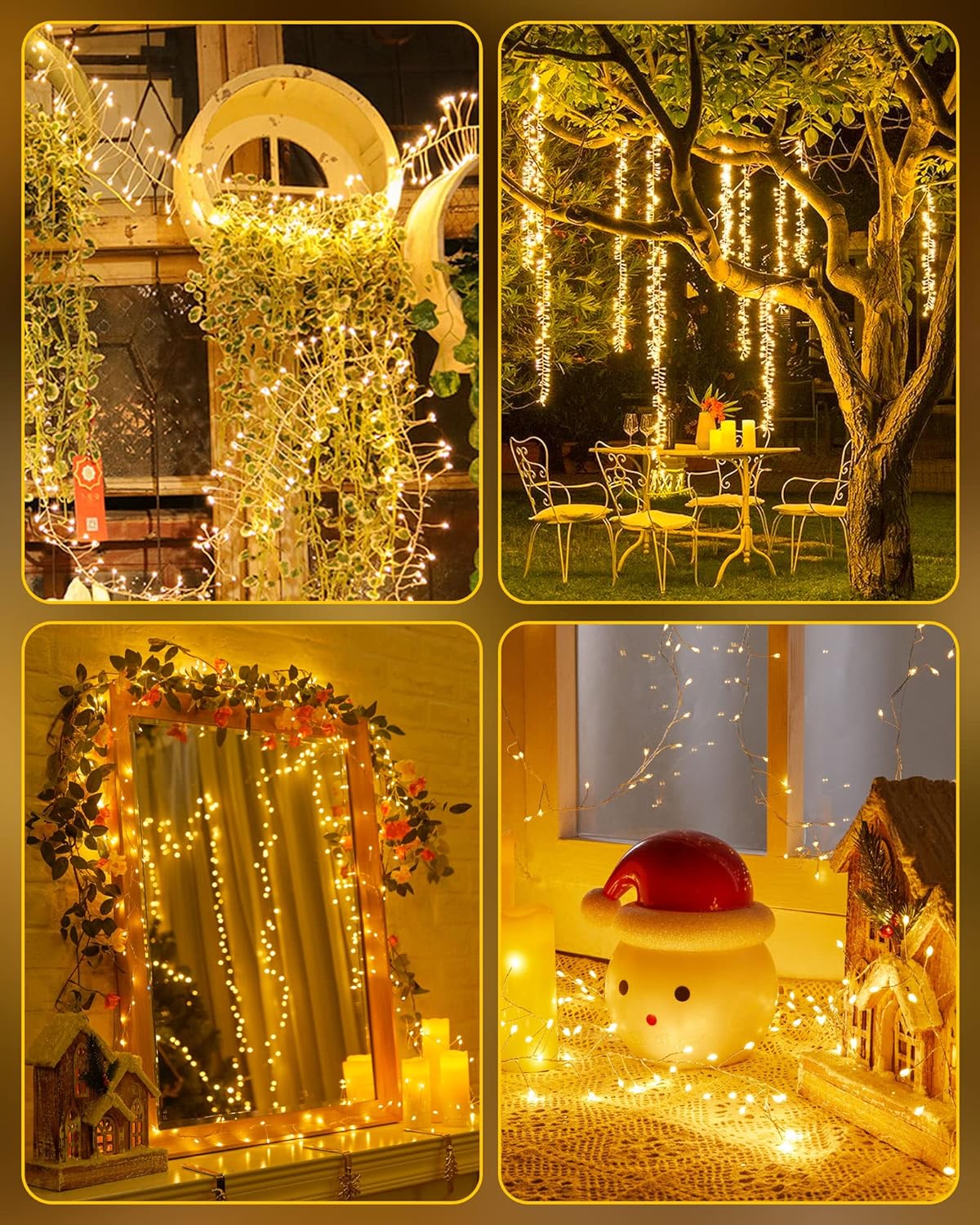 Fairy Lights Battery Operated, 60 LED Fairy String Lights Waterproof Silver Wire 5 Feet Firecracker Starry Light for DIY Wreath Home Wedding Party Bedroom Mason Jar Holiday Christmas Decorations