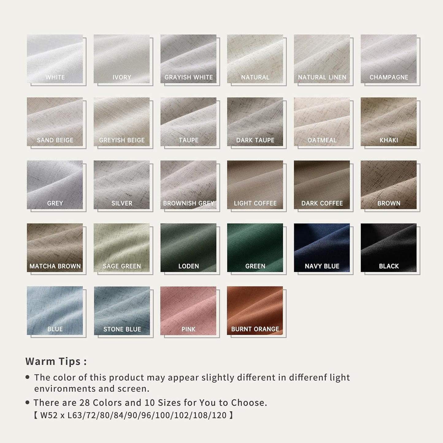 100 Inch Blackout Curtains 2 Panels Set Back Tab Thermal Insulated Brownish Grey Linen Textured Black Out Curtains Noise Reducing Neutral Living Room Darkening Window Drapes Pleated Look 52x100