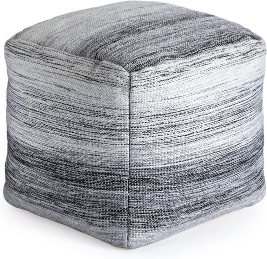 Anji Mountain 20"x20"x20" Handmade & Handcrafted Ottoman Pouf Comfortable Pouf Ottoman Foot Rest & Home Décor Accent for Living Room, Bedroom, Nursery, Kids Room, Patio