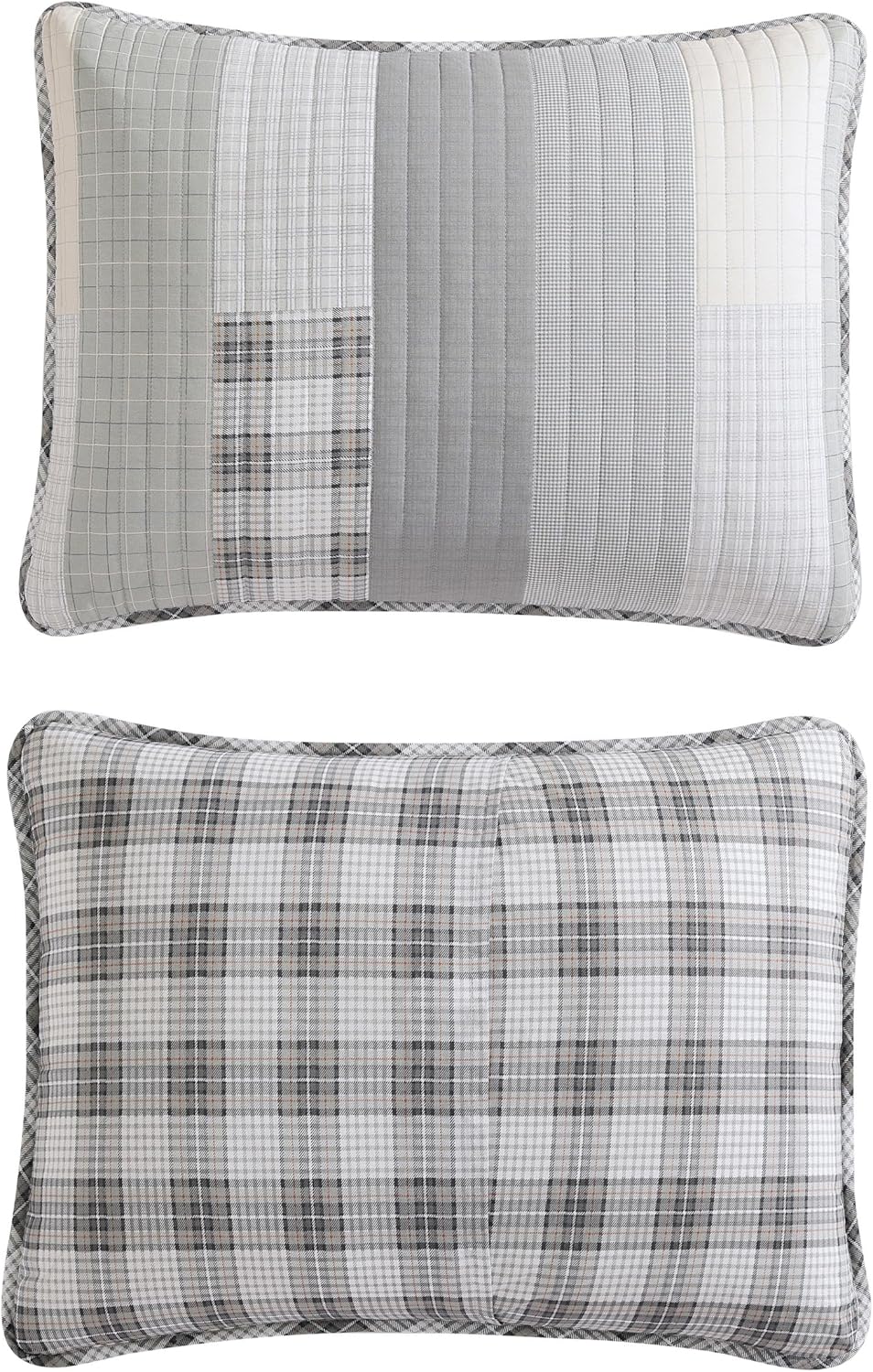 Eddie Bauer - Queen Quilt Set, Cotton Reversible Bedding with Matching Shams, Home Decor for All Seasons (Fairview Grey, Queen)