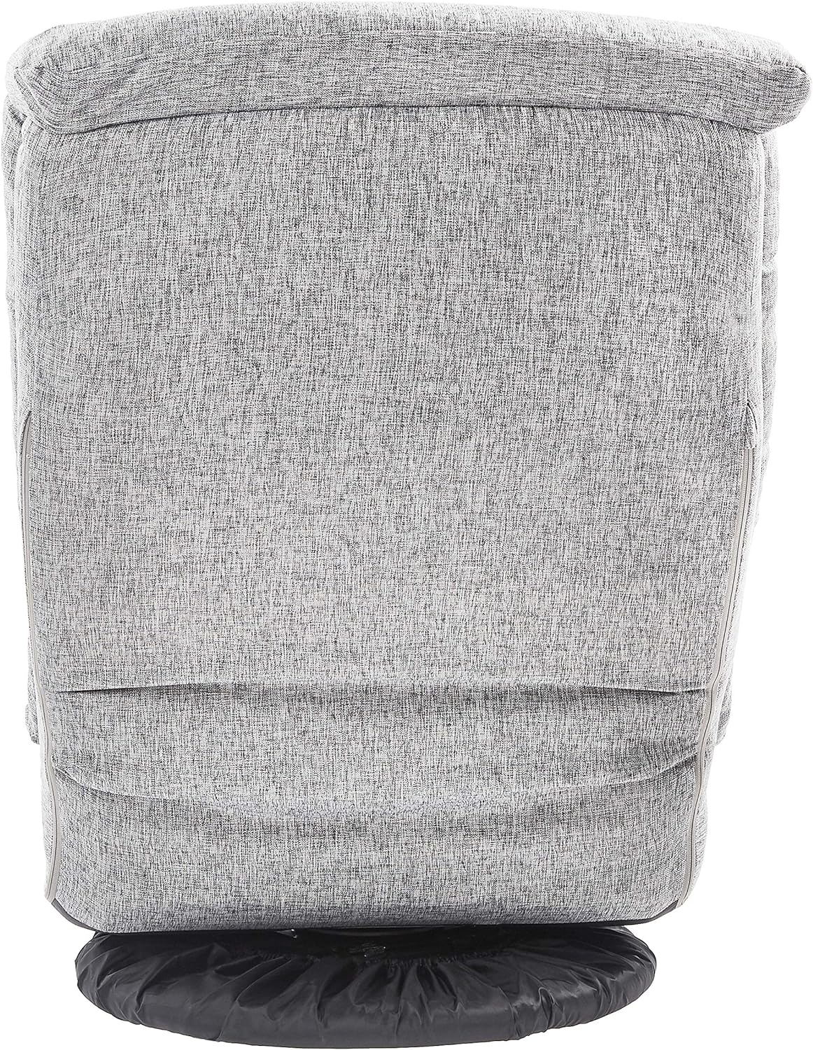 Amazon Basics Swivel Foam Lounge Chair with Headrest, Floor-Compatible, Adjustable, Gaming, 26.3D x 23.5W x 13.7H in, Grey